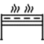 An illustration of a black barbecue oven appliance.